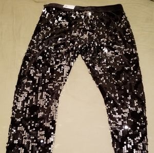 Sequin velvet express leggings